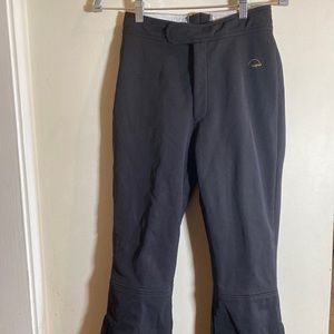 VINTAGE Bogner Snow Women Pants Ski Snowboard BLACK Sz 6 USA Nylon/Wool